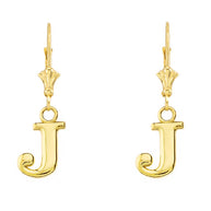 Initial Earrings in 14K (Available in Yellow/Rose/White Gold)