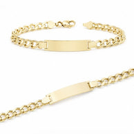 10K Yellow Gold Cuban ID Bracelet