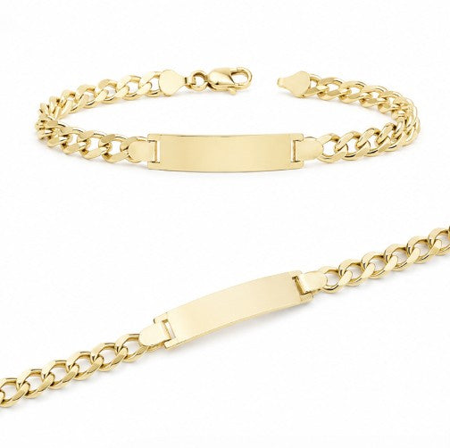 10K Yellow Gold Cuban ID Bracelet