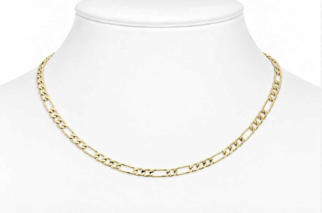 10K Yellow Gold Figaro Chain