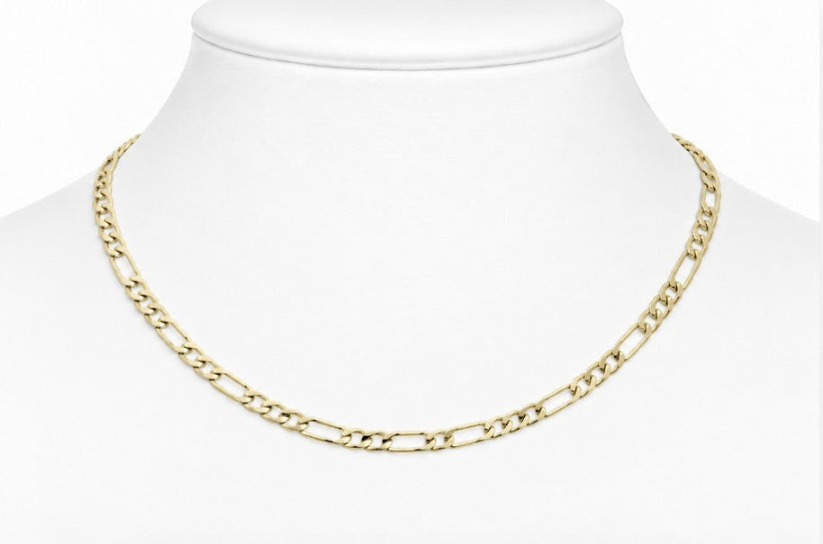 10K Yellow Gold Figaro Chain