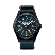 SSK025 Seiko 5 Sports Automatic Black Dial Leather Watch