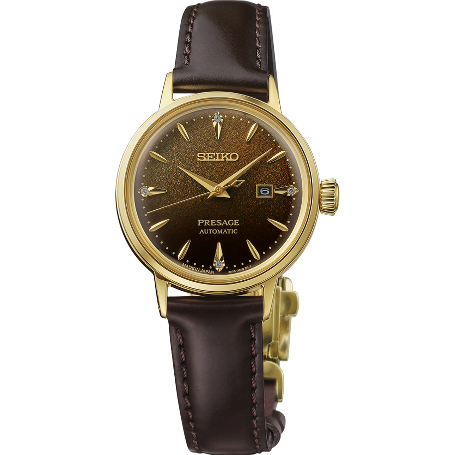 Seiko SRE020 Presage Cocktail Time Automatic Brown Dial Men's Watch