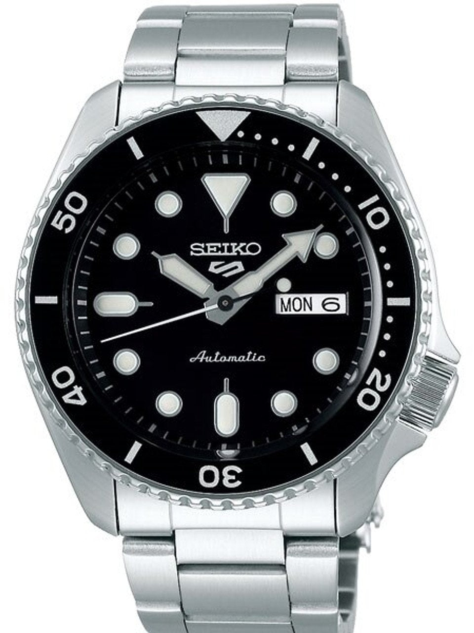 SRPD55 Seiko 5 Sports Automatic Watch with Black Dial
