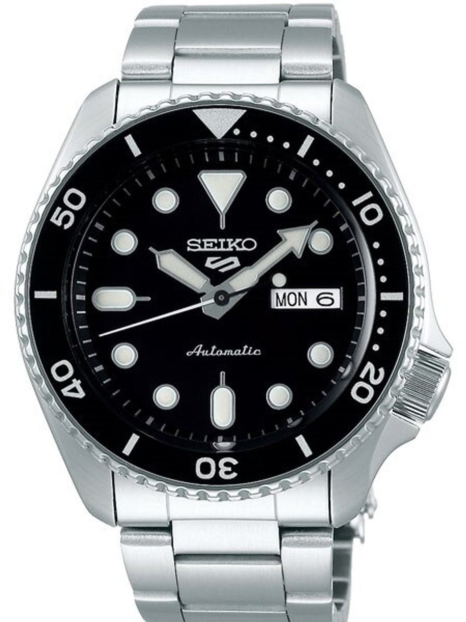 SRPD55 Seiko 5 Sports Automatic Watch with Black Dial