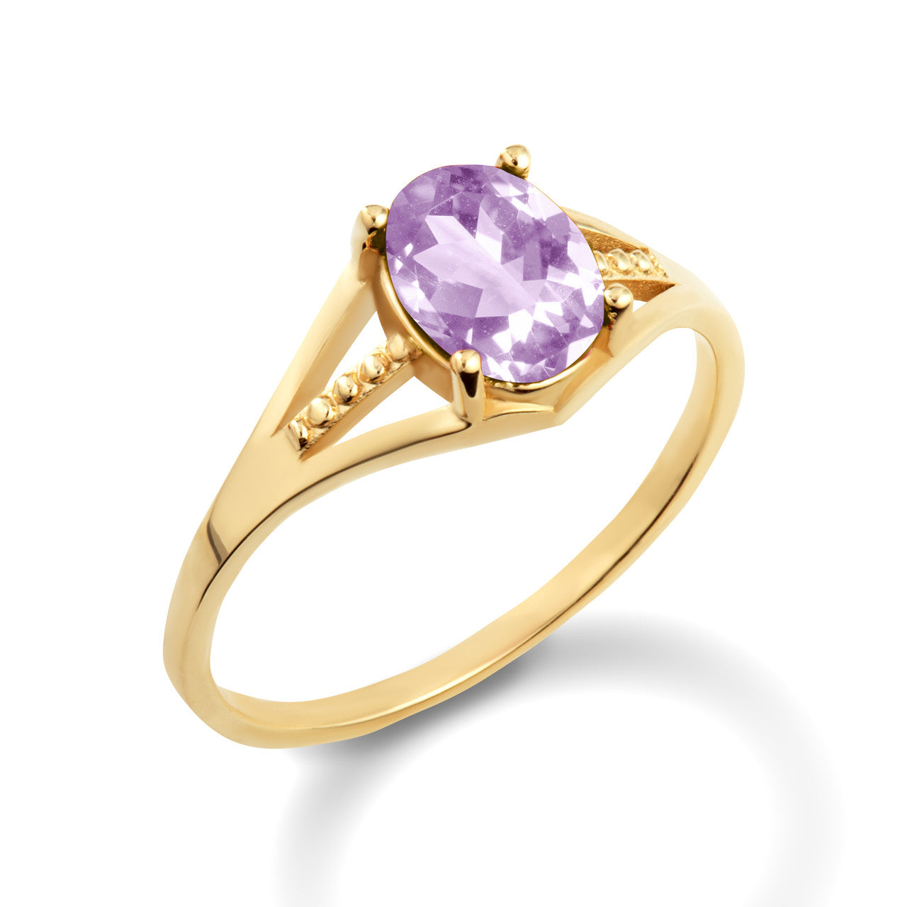 Gold Ladies Birthstone Ring (Available in Yellow/Rose/White Gold)