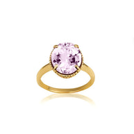Gold Classic Roped Gemstone Love Ring (Available in Yellow/Rose/White Gold)