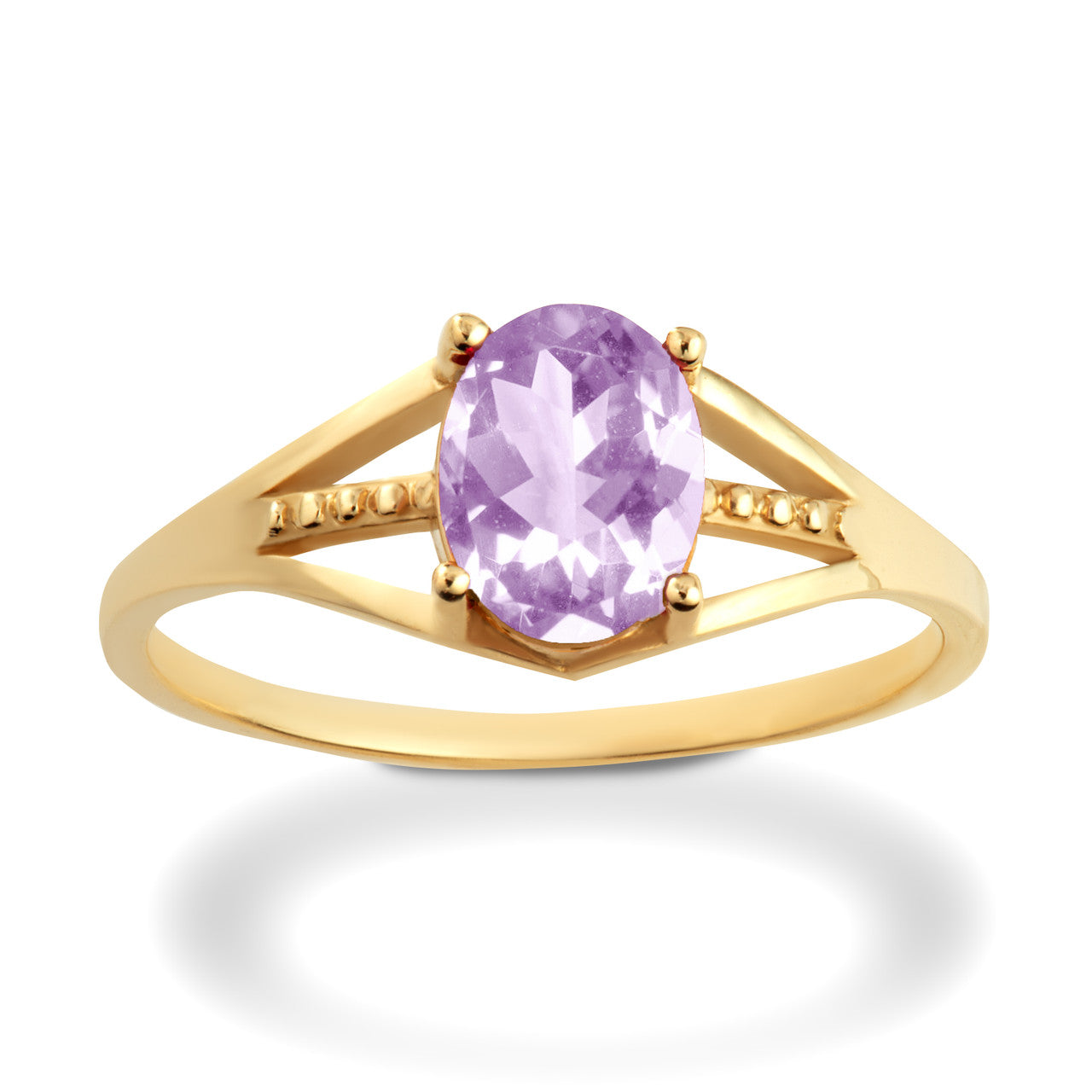 Gold Ladies Birthstone Ring (Available in Yellow/Rose/White Gold)