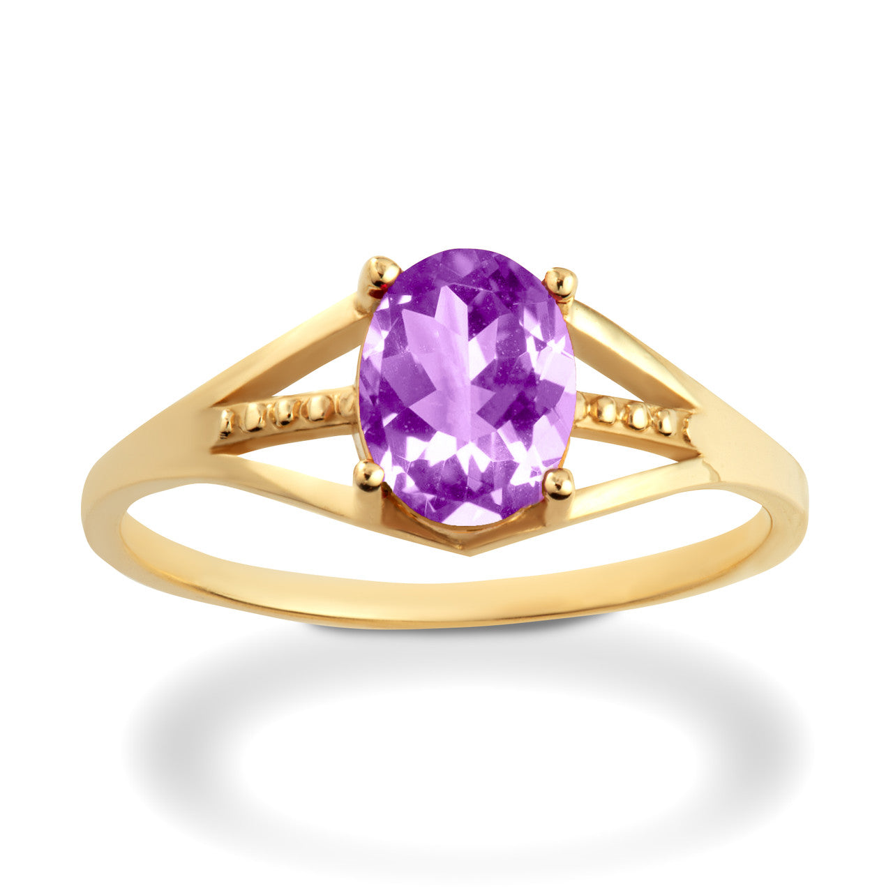 Gold Ladies Birthstone Ring (Available in Yellow/Rose/White Gold)