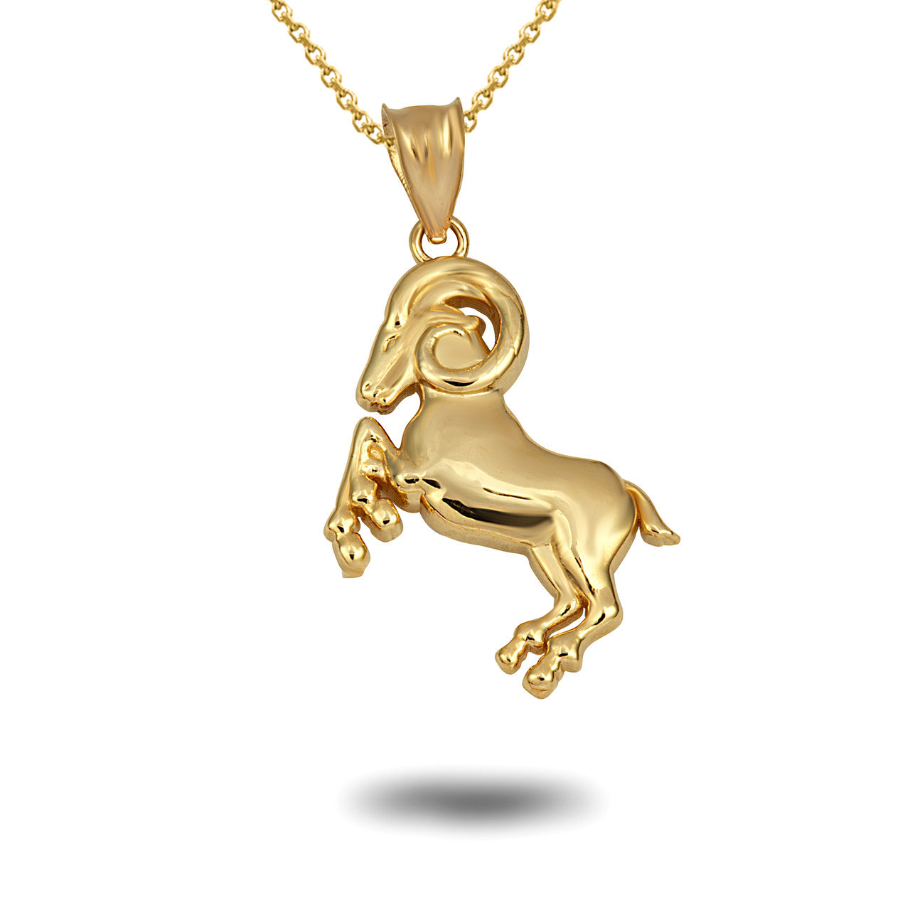 Gold Zodiac Symbol Pendant Necklace (Available in Yellow/White/Rose Gold)