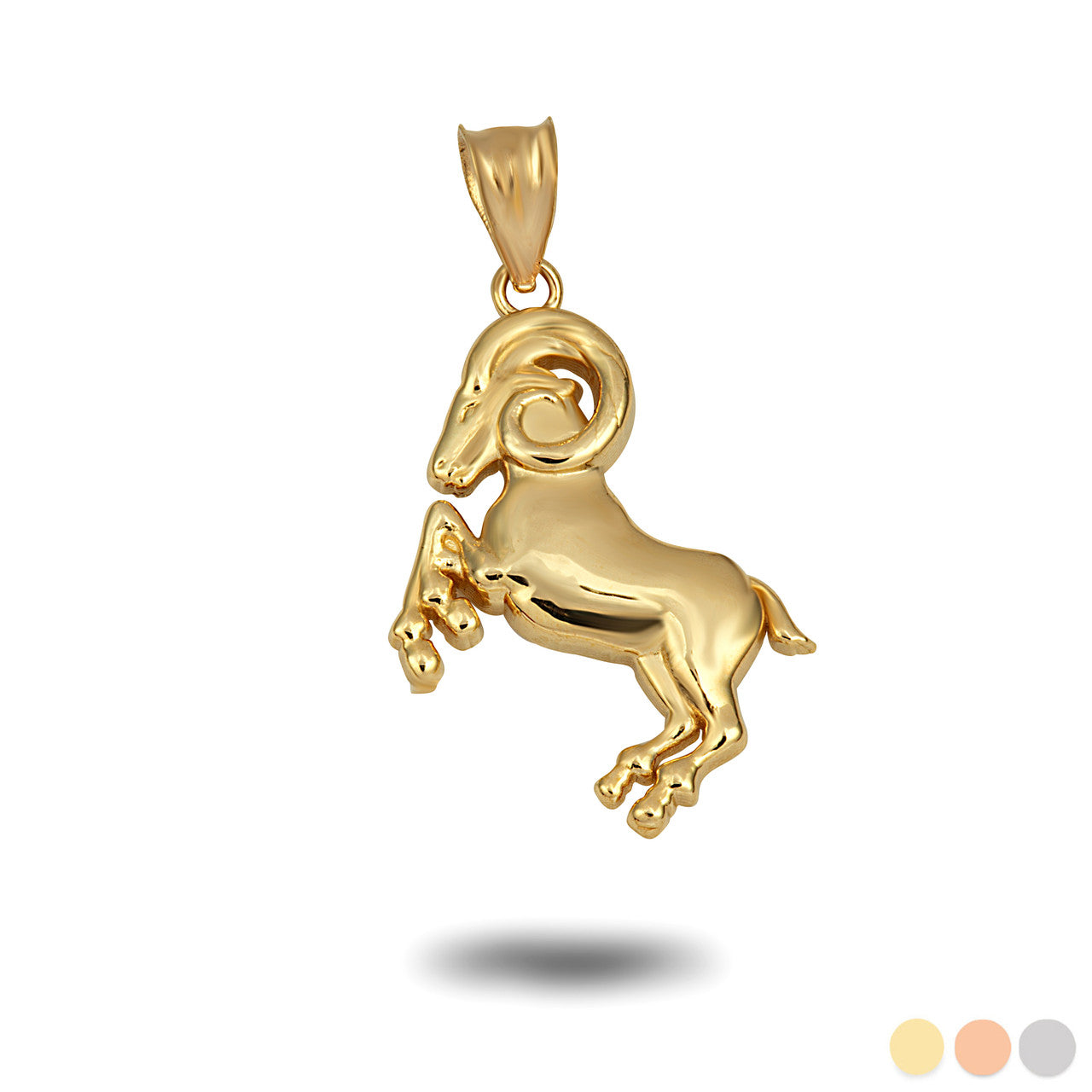 Gold Zodiac Symbol Pendant Necklace (Available in Yellow/White/Rose Gold)