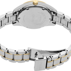 SUR582 Seiko Diamonds Quartz Silver Dial Two-Tone Ladies Watch