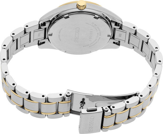 SUR582 Seiko Diamonds Quartz Silver Dial Two-Tone Ladies Watch