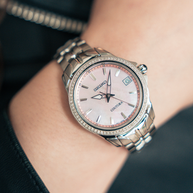 SUR589 Seiko Coutura Diamond Quartz Pink Dial Ladies Watch