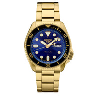 Seiko 5 Sports SRPK20 Blue Dial Gold Tone Men's Watch