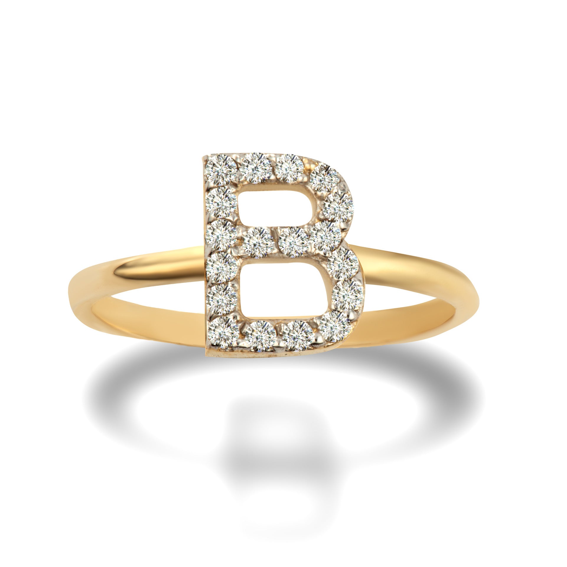 Gold Personalized Diamond Initial 