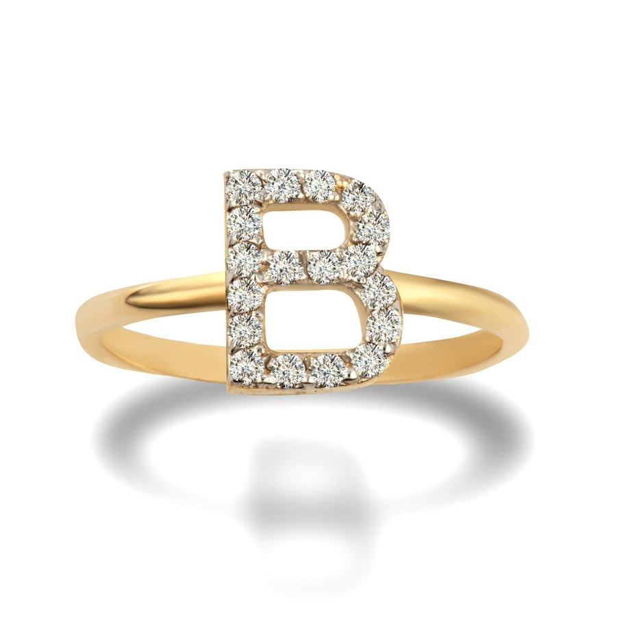 Gold Personalized Diamond Initial 