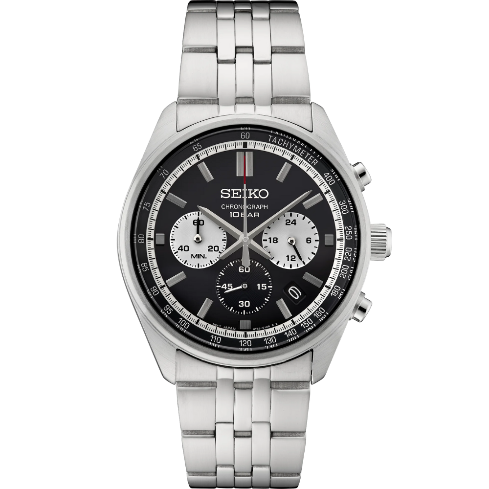 Seiko SSB429 Chronograph Quartz Black Dial Men's Watch