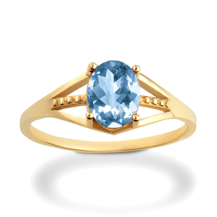 Gold Ladies Birthstone Ring (Available in Yellow/Rose/White Gold)