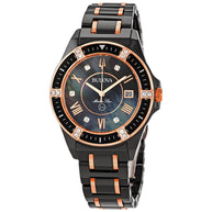 Bulova 98R242 Marine Star Diamond Black Mother-of-Pearl Two-Tone Women's Watch