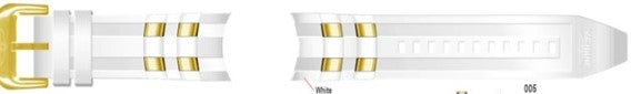 SCUBA BAND PU WHITE GOLD (20288)