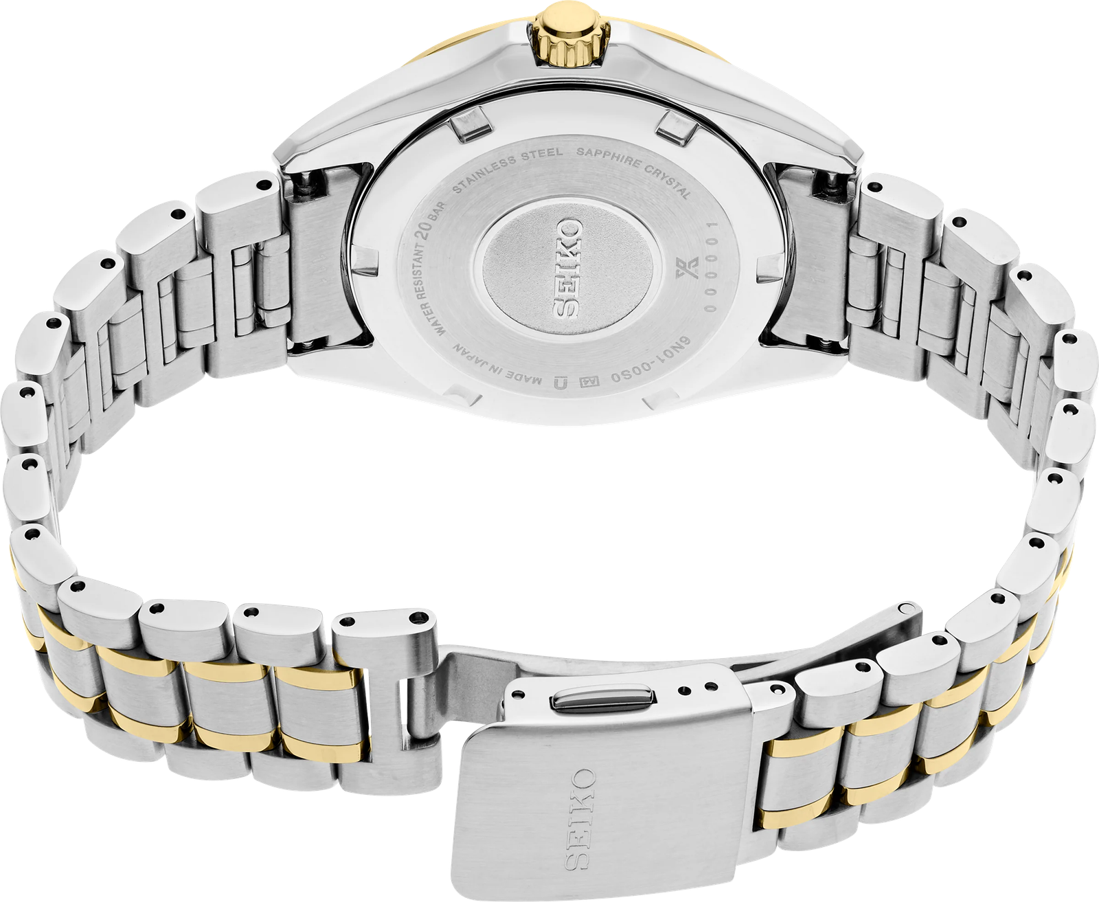 SUR608 Seiko Essentials MOP Dial Two-tone Women's Watch