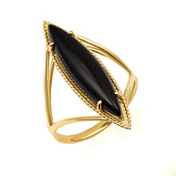 .925 Sterling Silver Oval Birthstone Ribbed Cocktail Ring