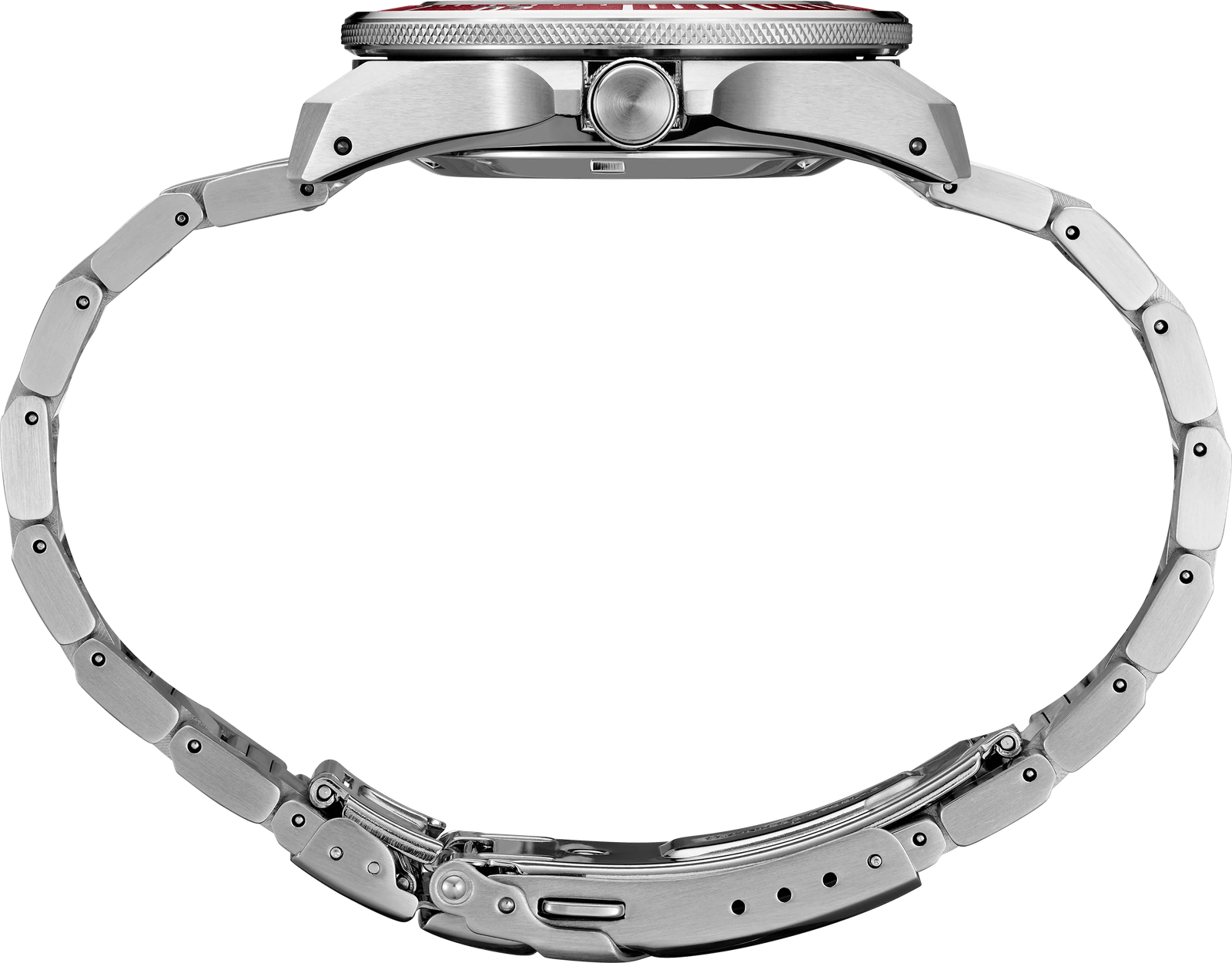 SRPL11 Seiko Prospex Samurai Diver Red Dial Stainless Steel Watch