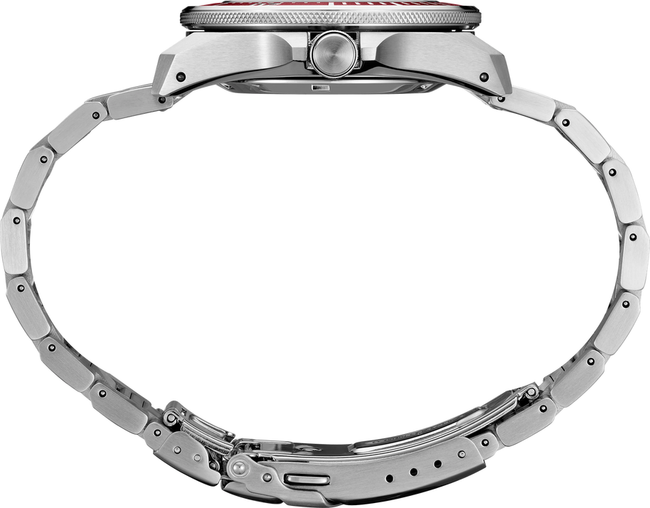 SRPL11 Seiko Prospex Samurai Diver Red Dial Stainless Steel Watch