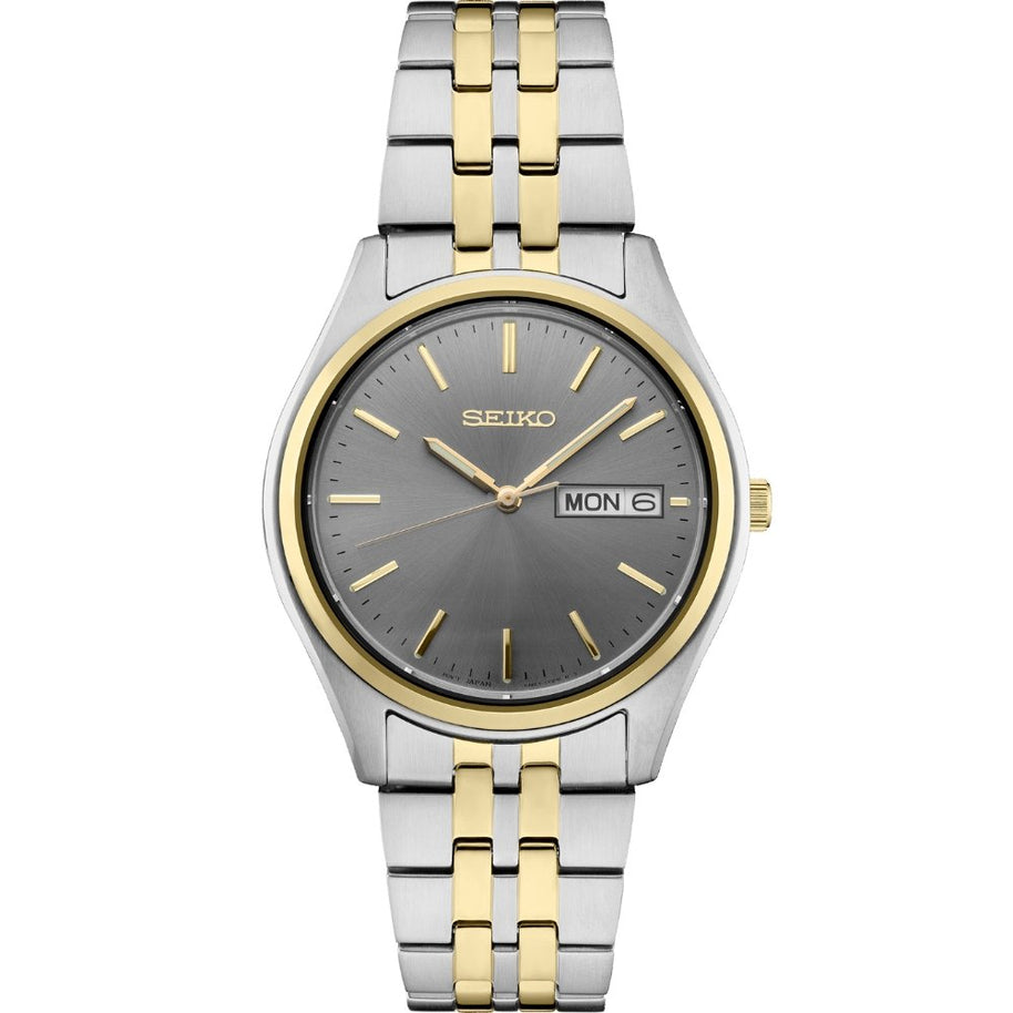 Seiko SUR432 Essentials Quartz Gray Dial Men's Watch