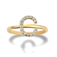 Gold Personalized Diamond Initial 