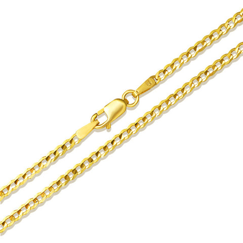 2.65mm Gold Miami Cuban Link Chain Necklace