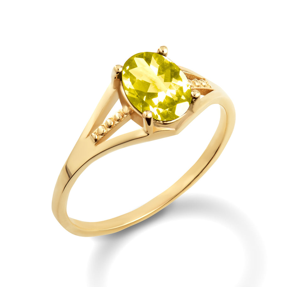 Gold Ladies Birthstone Ring (Available in Yellow/Rose/White Gold)