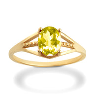 Gold Ladies Birthstone Ring (Available in Yellow/Rose/White Gold)