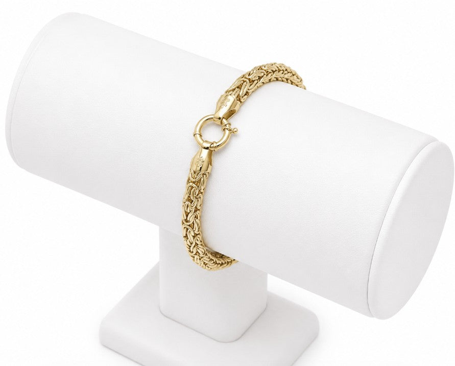10K Yellow Gold Byzantine Bracelet