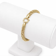 10K Yellow Gold Byzantine Bracelet