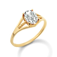 Gold Ladies Birthstone Ring (Available in Yellow/Rose/White Gold)