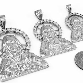 Sterling Silver Sacred Heart Of Jesus Pendant