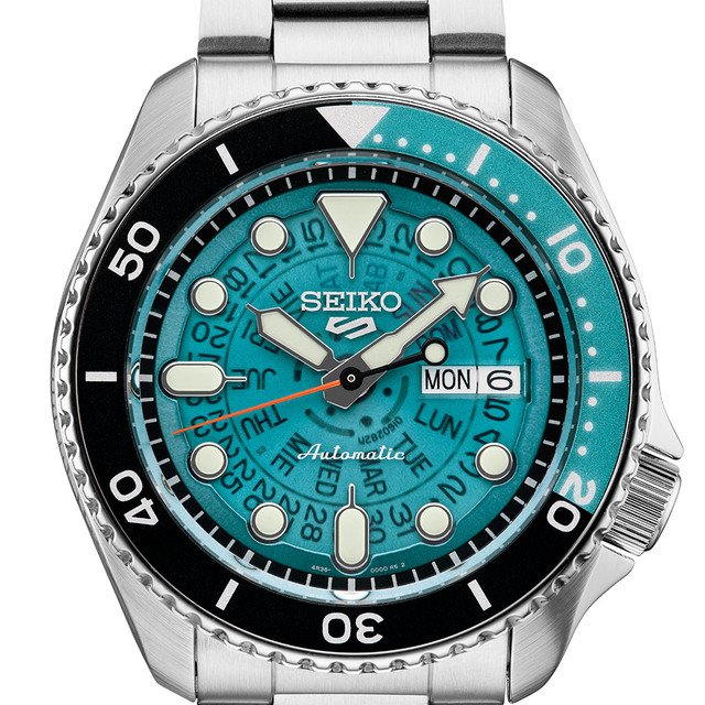SRPJ45 Seiko 5 Sports Turquoise Dial Automatic Stainless steel Men's Watch