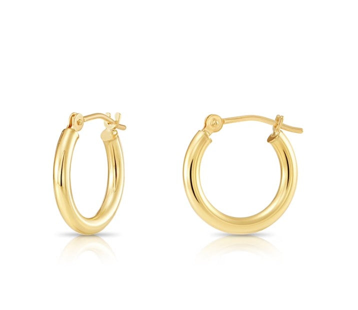 10K Yellow Gold Hoops