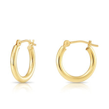 10K Yellow Gold Hoops