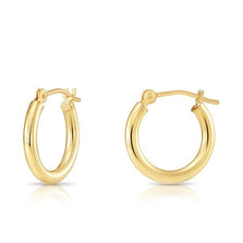 10K Yellow Gold Hoops Earrings