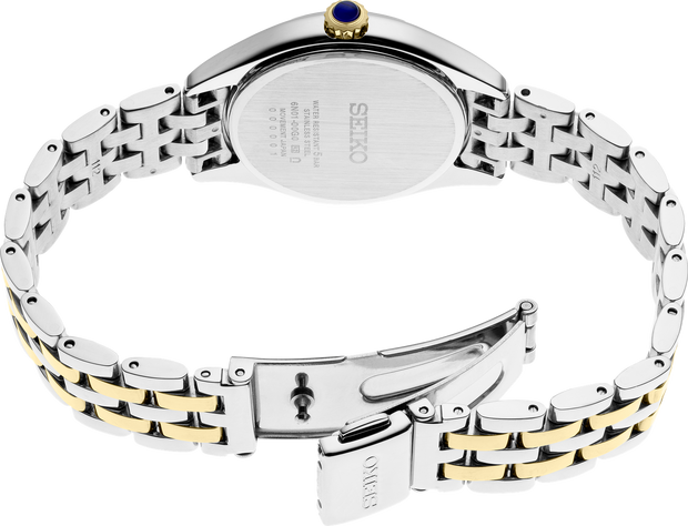 SUR392 Seiko Crystals Quartz White Dial Ladies Watch