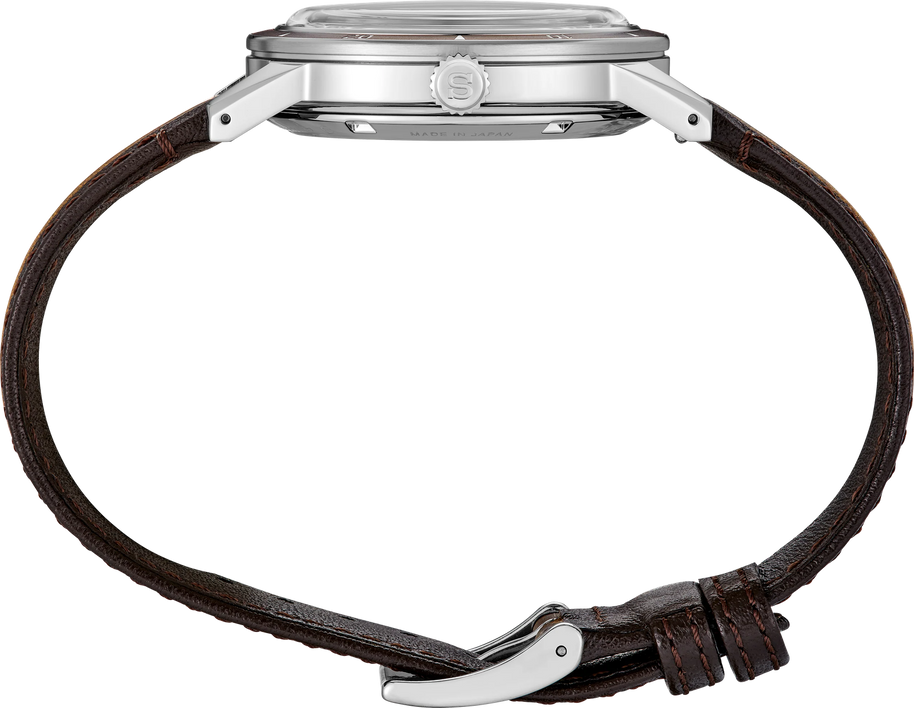 Seiko SRPL75 Presage Gold Dial Automatic Leather Men's Watch