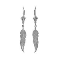 Feather Earrings in Sterling Silver