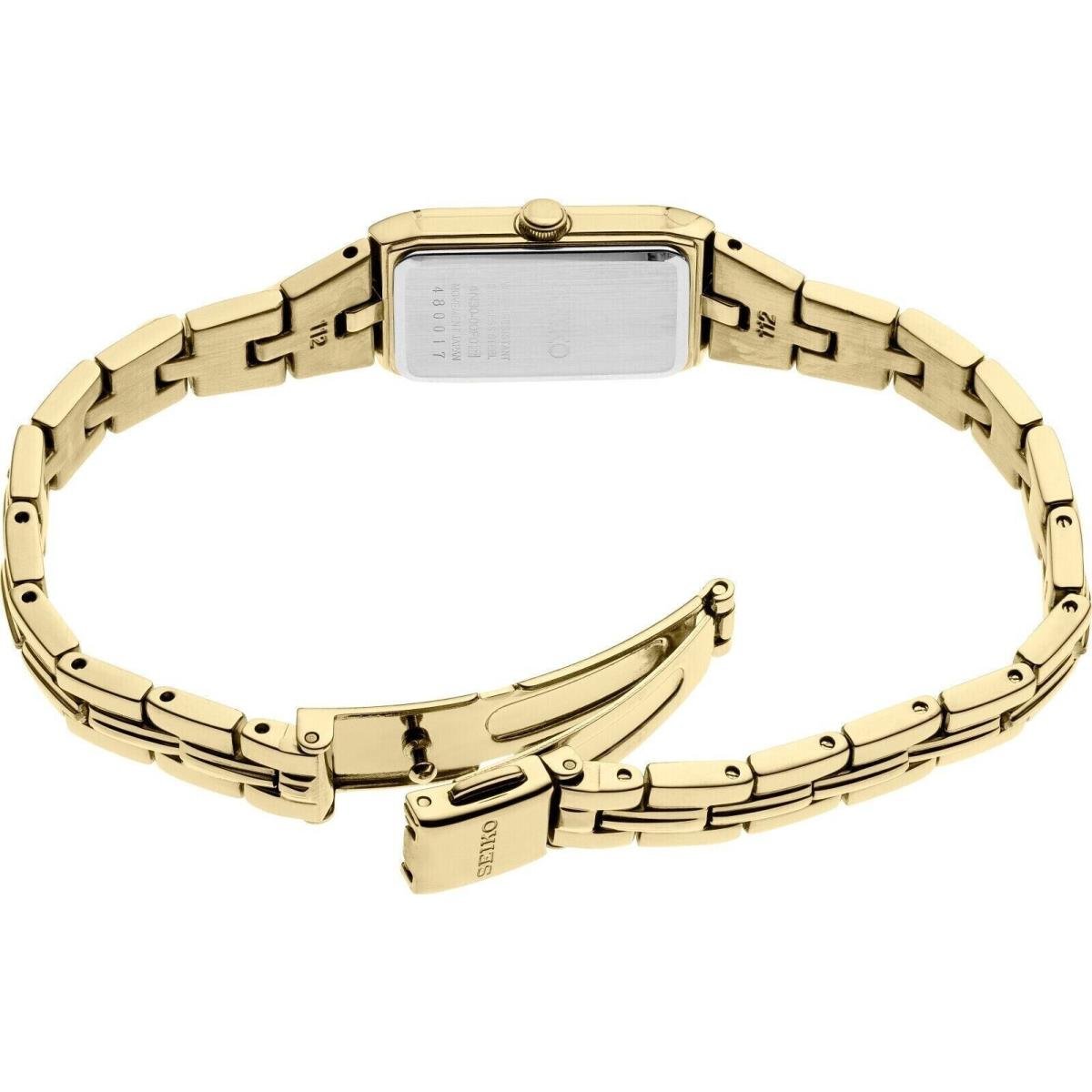 SWR048 Seiko Essentials Quartz Gold Tone Stainless Steel Ladies Watch