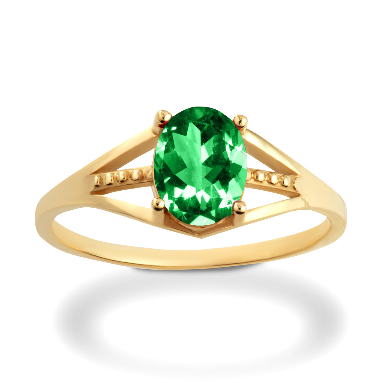 Gold Ladies Birthstone Ring (Available in Yellow/Rose/White Gold)