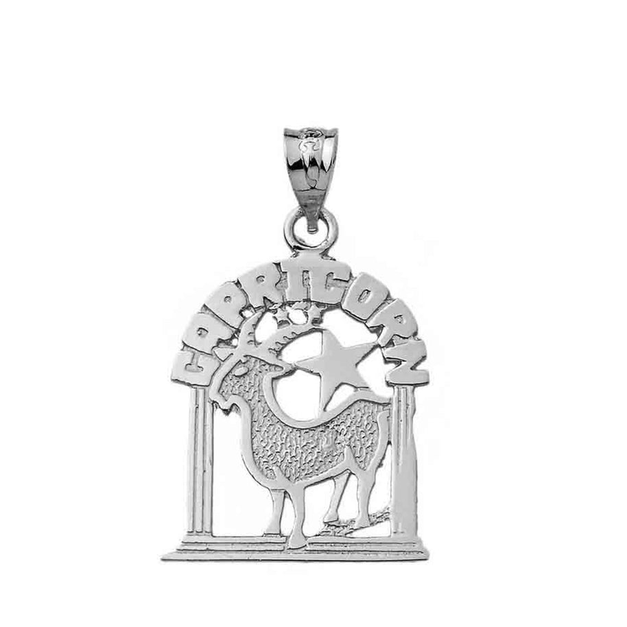 Sterling Silver 12 Zodiac Signs Pendant Necklace