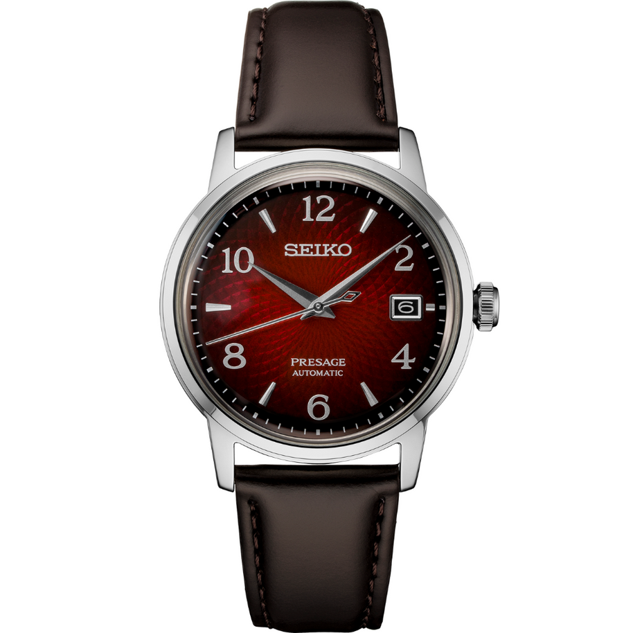 Seiko SRPE41 Presage Automatic Red Dial Men’s Watch