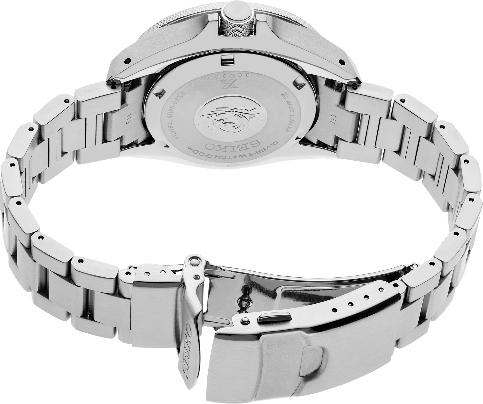 SRPL11 Seiko Prospex Samurai Diver Red Dial Stainless Steel Watch